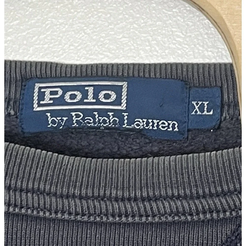 Vintage Polo Ralph Lauren Sweatshirt‎ Men's XL Gray Crewneck Respond Preppy